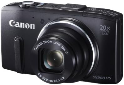 Цифров фотоапарат Canon PowerShot SX280 12.1 Mp с 20-кратно оптично увеличение, стабилизированным изображение, и 3-инчов