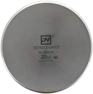 Двойна котела Thunder Group в 20 литра 18/8 неръждаема стомана (комплект от 3 теми), се предлага във всяка