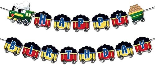 Влак честит Рожден Ден на Знамето За Парти в чест на рождения Ден на Влакове Банер Украса за Железопътни честит Рожден Ден Емблематичните