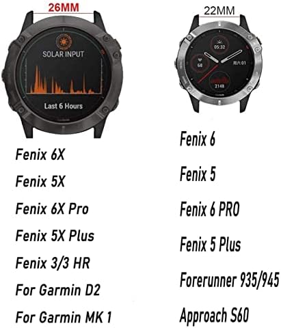 HAODEE Быстроразъемный Каишка За часовник Garmin Fenix 7 6X 7X Pro Watch Easyfit Гривна за часа Fenix 6 Pro За часовници