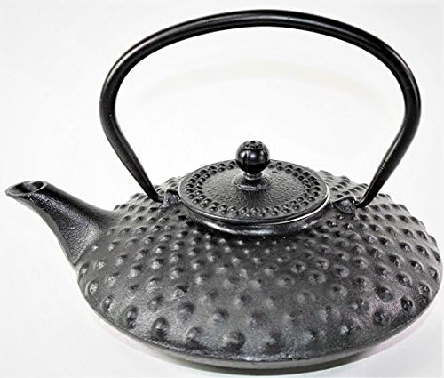 Японски Старинен Китайски Чугун Чайник Tetsubin обем 24 Течни Унции с Черни Точки Пирон Tetsubin с приготвяне на чай