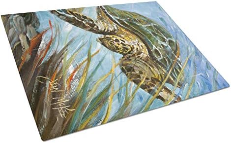 Дъска за рязане на стъкло Carolin's Treasures JMK1168LCB Loggerhead Sea Turtle Голяма Дъска за Рязане на Декоративни Закалено Стъкло