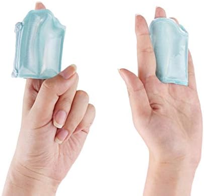 Пакети с лед със студен гел за отпечатъци от FOMI Care | 2 пакета | Охлаждащ ръкав за пръстите при артрит и спортни травми, Облекчаване