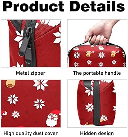 Водоустойчиви козметични чанти, Коледни безшевни пътни козметични чанти на заден план, Многофункционални преносими, козметични чанти,