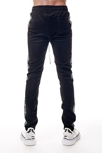 Bleecker и Mercer Мъжки Активни плътно Прилепнали Спортни Модни Панталони за джогинг с цип Отдолу