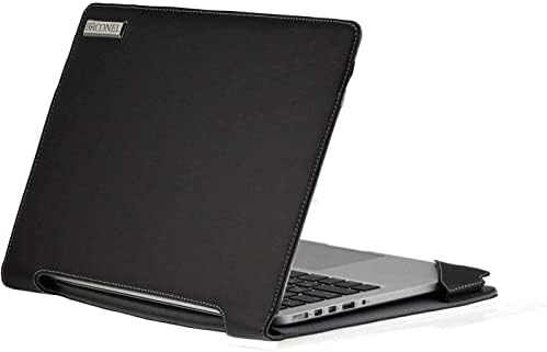 Серия Broonel - Profile - Черен Кожен калъф за лаптоп, който е Съвместим с 14-инчов лаптоп ASUS Zenbook 14 UX3402ZA-KN589W