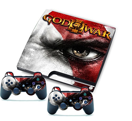 PS3 Скинове Етикети Vinyl стикер god of war 3 krato за конзола ps3 Slim