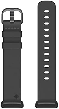 Лента за аксесоари Fitbit Charge 5 от висококачествена естествена кожа Horween, официален продукт, черен, малък