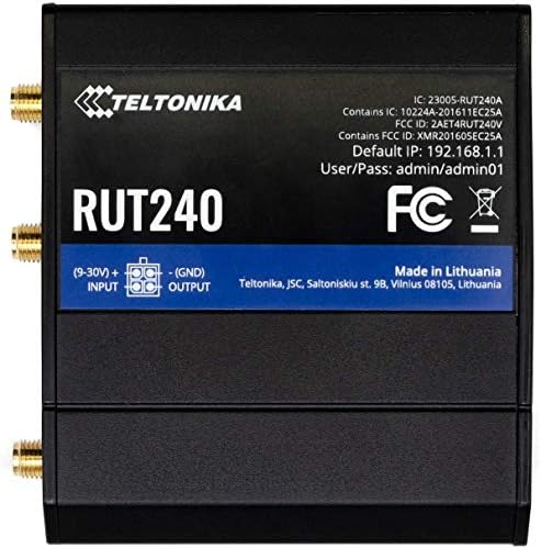 Промишлен мрежата на рутера Teltonika RUT2400AU 4G LTE с Wi-Fi за AT &T, T-Mobile и Verizon