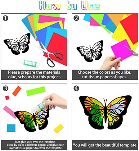 ОРИГАЧ 20 Броя Ловци на пеперуди от Цигарена хартия Ловци на Пеперуди от Цигарена хартия Занаят, с 32 Неща Цвят на Цигарена хартия