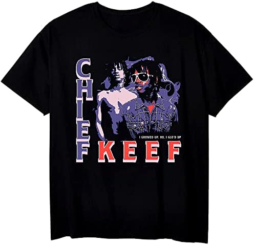 Тениска с рапър Ch.i.e.f, Корица на албума Keef, Риза в стил хип-Хоп Рап в ретро стил, тениска Ретро Винтидж Стил, хип-Хоп Рап
