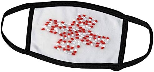 Капсули Лекарства хапчета кръст 3dRose медицински червени. - Лицето на лигавицата (fc_155099_3)