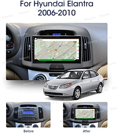 9 Андроид 10 в арматурното табло на автомобила стерео радио подходящ за Hyundai Elantra Avante 2006 07 08 09 10 11 GPS Навигационен