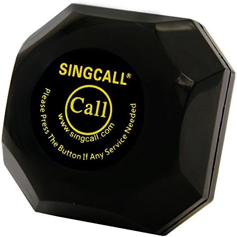 Безжична система за повикване SINGCALL, за болници, Безжично и лесно за управление, Комплект от 1 бр. на дисплея и 10 бр. повиквания