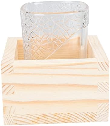 Комплект Стъклени Чаши DOITOOL, Комплекти Керамични съдове, Дървени Чаши за Саке, Японска Кутия: Чашка за саке Masu, Кипарис Чаша