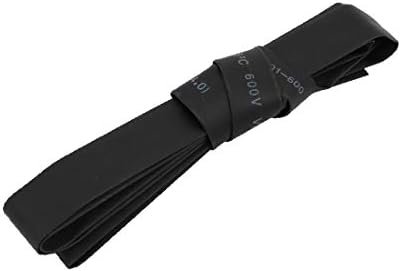 X-DREE Вътрешен диаметър 1 м x 8 мм. Polyolefin свиване тръба черен цвят за ремонт на тел (вътрешен диаметър термоусаживаемой тръба 1 м