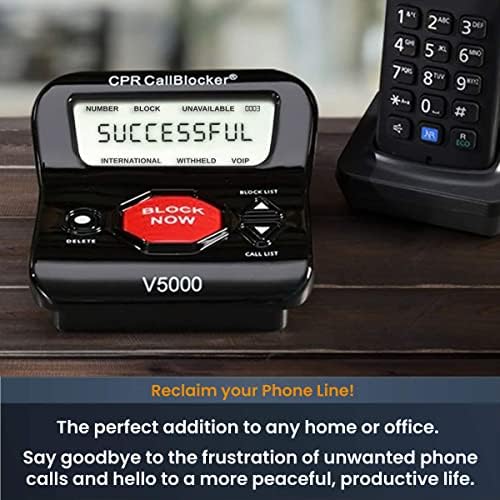 Блокирането на повиквания за първа помощ V5000 за стационарни телефони – Спрете всички нежелани разговори с натискането на един бутон - присъединете се към повече от