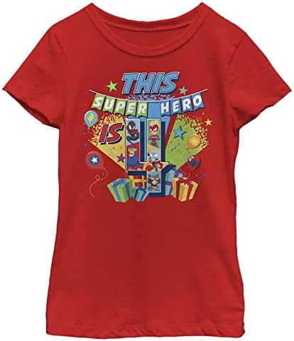 Тениска Marvel Little, the Big 4 Seasonal Super Hero Ура За Момичета С къс ръкав