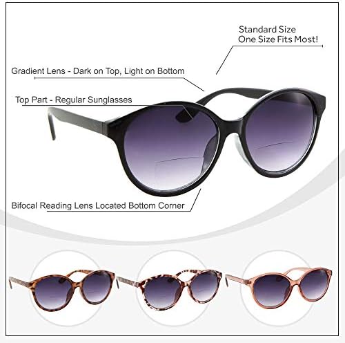 4 Опаковки - Женски Бифокални очила Fashion Cat Eye за четене бифокальных считывателей
