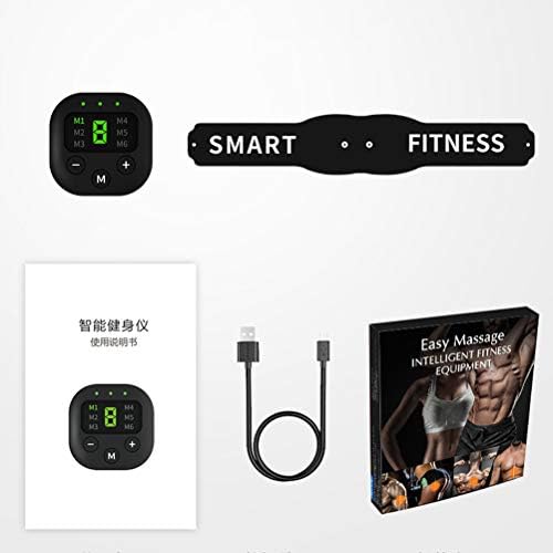 Abaodam 1 Комплект USB Зарядно Фитнес Надбедрен Колан За Упражнения за Коремна кухина Smart Fitness Euipment Черни Спортни Стоки