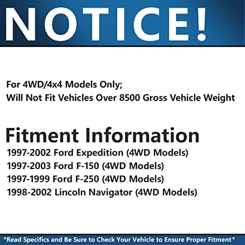Ос Детройт - 4WD Предни Горни Лоста за Контрол, Управление Сцепление Комплект окачване за подмяна на Ford Expedition F-150