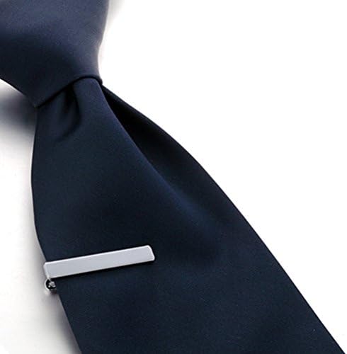 Мъжки тесен скоба за вратовръзка AnotherKiss цвят: Златист, Сребрист, Черен, 3 Цвята, 1.5 инча