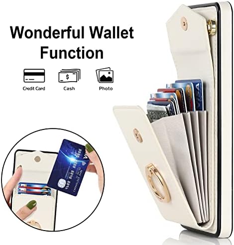 Чанта-портфейл с панти капак за телефон, Съвместим с Samsung Galaxy Note 10, Чанта-портфейл с отделения за карти, Калъф от изкуствена кожа
