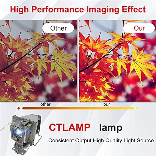 CTLAMP A + Качествена 725-BBCV Замяна Лампа на проектора с кутия, съвместима с Dell 1220/1200