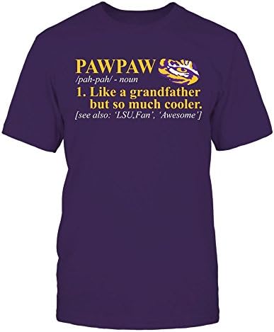Тениска с фанатским принтом LSU Тайгърс - Определяне на Pawpaw