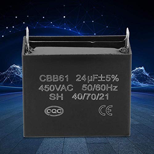 CBB61 Пусков Кондензатор генератор 450 v ac 24 icf 50/60 Hz за 400/350/300/250VAC UL/BG, посочен в списъка