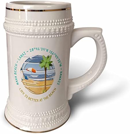 3. Американски плажове - Наха Бийч, Lanai, летни Хавай. - чаша за стейна на 22 унция (stn-375472-1)