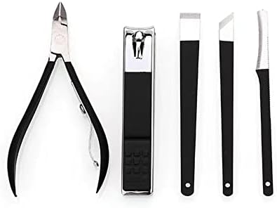 IRDFWH Набор от Инструменти за нокти, Кожички за Кожичките 18 бр Професионален Маникюр, Определени Ножици, Нож За нокти От Неръждаема
