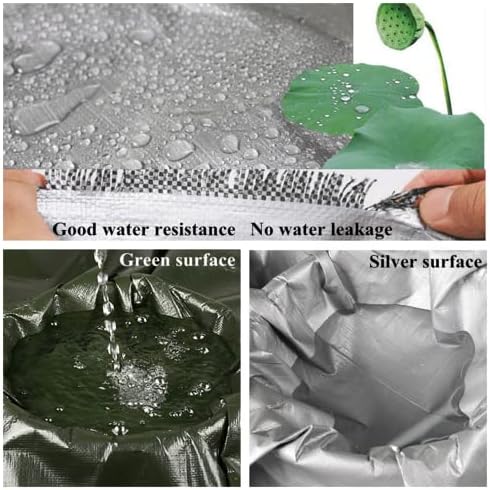 Водоустойчив сверхпрочный брезент - Зелено платно лист за дома и градината - Калъф за носене на по-високо качество от tarps