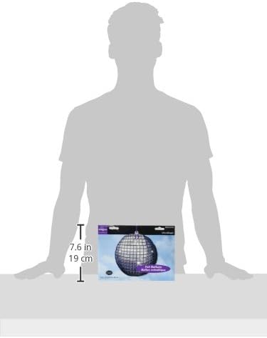 Фолио във формата на диско-топка Anagram International 15X15-PKG, 15 на 15 сантиметра, Многоцветен