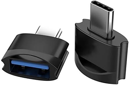 USB Адаптер C за свързване към USB конектора (2 опаковки), съвместим с Samsung Galaxy SM-G970 за OTG със зарядно устройство