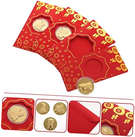BESTOYARD 3 серии Пакети Монета от Златно Фолио Червен Плик Подаръци за Коледа Подаръци Пликове Сватбени Пликове Китайски Червени Пликове