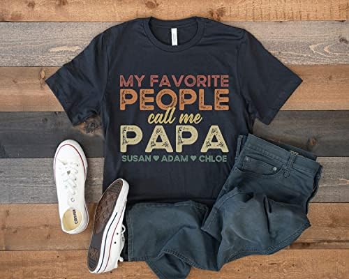 Персонализирана Фланелка са любимите Ми хора ме Наричат Татко, Подарък Тениска с Обявяването на Новия Папа, Подарък за Деня на бащата