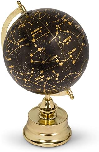 Глобус Abbott Collection 57-ШИРИНА-26 Съзвездието на стойка, Черен / Златен