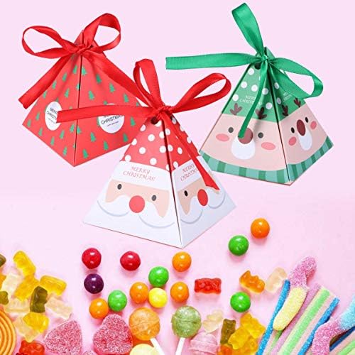 Amosfun Коледна Кутия шоколадови Бонбони Коледни Трапези Чанта Шоколадови Калъфи Празничен Подарък Чанта За Коледно парти Аксесоари