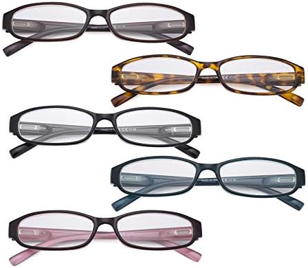 Очила за четене Eyekepper 5 В опаковка - Отличен Малки Ридеры за четене за жени +1.50