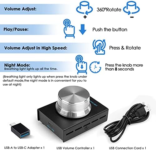 Дръжка за регулиране на силата на звука ANLINKSHINE USB, с превръщането регулатор на силата на звука, Функция за изключване на звука