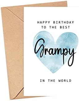 MoltDesigns Поздравява С рождения Ден на по-Добро Дядо В света пощенска Картичка пощенска Картичка за рождения Ден На Дядо - Grampy