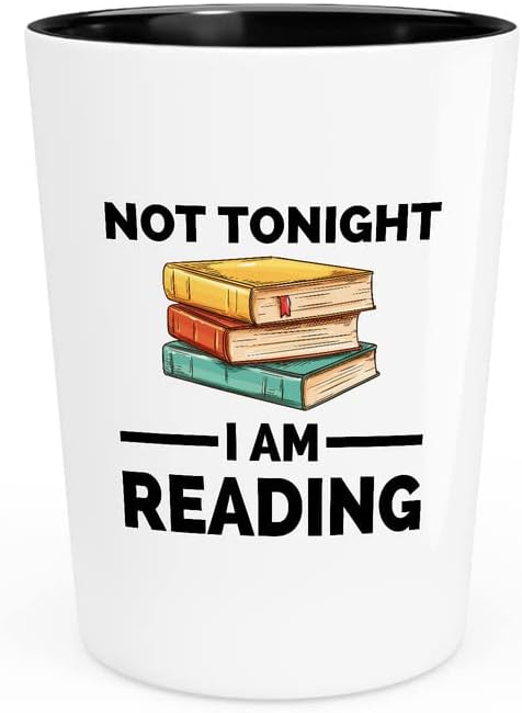 Чаша за любителите на книги Flairy Land 1,5 грама - Не тази вечер аз Чета - Подарък За Поети, Книжарници хора, Библиофили, Библиотекари,