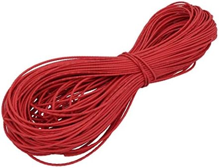 X-DREE Дължина 164 фута, вътрешен диаметър 1 мм, свиване тръба с полиолефиновой изолация, метална обвивка Червено (164 голям