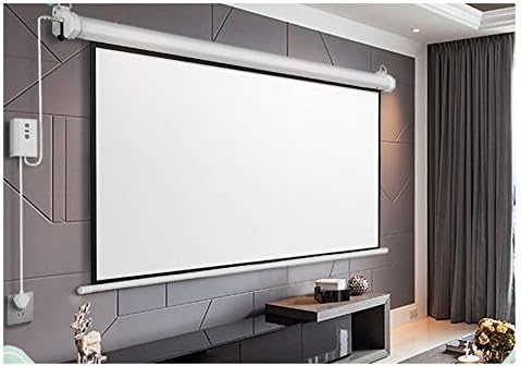Екран за проектор SSHHM /Електрически Стенен /С двустранно на захранването / Безшумен лифт с Дистанционно управление/ Киноэкран