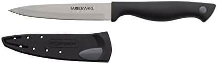 Кухненски нож Farberware Edgekeeper 4,5-Инчов с тънък кант и Самозатачивающимся нож, Кухненски нож от Високо неръждаема стомана