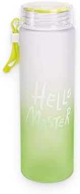 Бутилка за вода Hello Master 400 мл, Цветни Тънки Бутилки за активна почивка, Эстетичные Неща, Сладък Бутилки и Запечатани стъклена