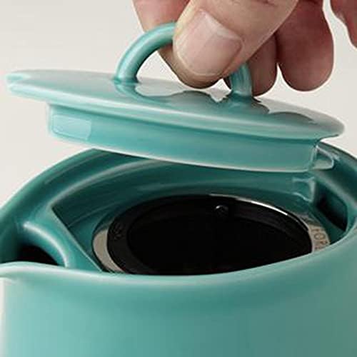 Чайник Forlife 620Sfm, Керамични, 20,2 течни унции (591 мл), На 3 чаши чай Цедка, Може да се използва в микровълнова фурна и съдомиялна
