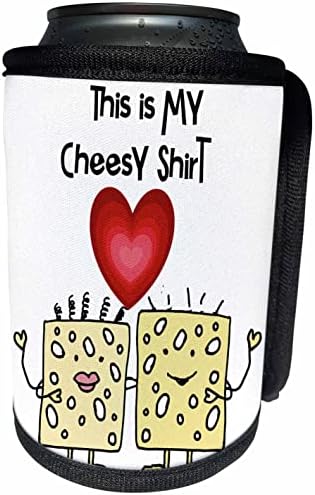3dRose Забавни Сладка любители на швейцарско сирене Това е моят Сирене. - Опаковки за бутилки-охладители (cc_355830_1)
