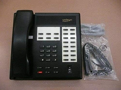 Имейл телефон Comdial Unisyn 1122S-FB Черен цвят с 22 бутони и говорител (Certified възстановени)